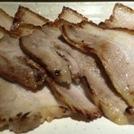 らあめん 広 - チャーシュー広島つけ麺のチャーシュー（別皿）（アップ）