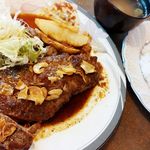 喫茶 俺ん家゛ - サーロインステーキ　1,350円　2015/10