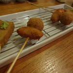 HIROYA - 牛カツ、鶏ネギ