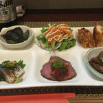 佳肴ながつき - 2016.3. 本日の前菜盛り　しめ鯖入り