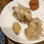 もつ焼き ねぎぼうず - H28.03.24 にんにくの丸揚げ