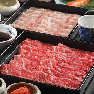 Beef and pork shabu shabu All you can eat course!