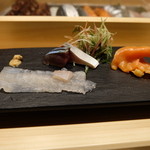 丸萬寿司 - 2016.3)刺身