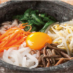 Stone grilled bibimbap