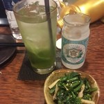 もつ焼き やまぐち - キンミヤセットと御通し