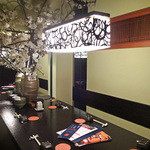 鮨でですけ - 個室にも桜・桜・桜〜♬