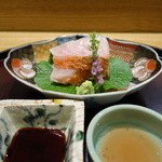 日本料理 太月 - ☆お造りは金目鯛の焼き霜は酒盗ダレ(*^。^*)☆