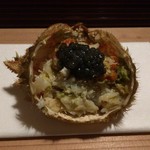 松川 - 青森の～蟹 ベルーガのキャビア乗せ