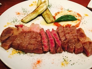 KJ winery - ぶどう牛のステーキ