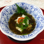 山田亭 - 酢物　浅蜊・白子・水雲の柚子ポンズ 