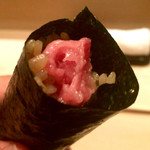 鮨 とかみ - 2016/3_鮪突先の手巻き