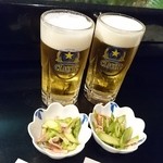 居酒屋 鷹 - ビールと通し