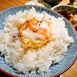 玉子天ぷらは on the rice