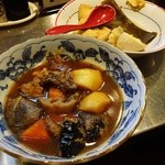 大提灯 - 富山ごっこ野菜煮￥350/食べかけのおでん￥500