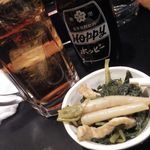 扇家 - 黒ホッピーとお通し