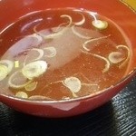 ニコニコ亭 - ソースカツカレー大盛りの激熱スープ