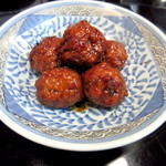 九段一茶庵 - つくね煮(2016.Mar)