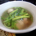 九段一茶庵 - 白だしに蕎麦を浸して食すスタイル(2016.Mar)