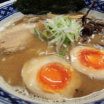 一世風靡 - 2016年2月14日(日)　魚介新味(とんこつ塩味)700円＋煮たまご(50円)