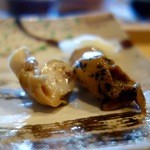 鮨おおね田 - ［2016/03］酒肴① つぶの醤油漬け