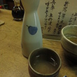 独酌　三四郎 - 純米酒 風のささやき･･･燗でいただきました。