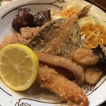 よねさん - よねさんの揚げ物盛り合わせ・ハーフ＜2016年3月再訪＞