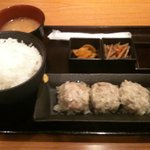 やきとり 宮川 - 鶏しゅうまい定食