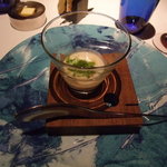 レストラン オルフェ - 白桃の冷製スープ