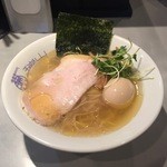 しおそば730円+味付け玉子80円