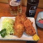 亀善 - あじフライとハムカツ