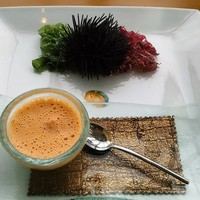 銀座 シェ・トモ - ランチ：生ウニの貴婦人風