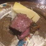 黒毛和牛の焼き物 青唐味噌添え