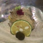 日本料理 まめぞう - 鮑のお寿司