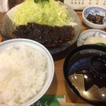 とんかつ　きらく - みそかつ定食(大盛)【料理】 