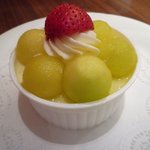 京橋千疋屋 フルーツパーラー - マスクメロンのババロア☆