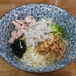 きくや - 201603しらすと生ノリの山葵和え麺(飯割付)\820