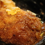 小さな森の喫茶店　レストラン　ワイルドダック - 大きな肉巻きコロッケが二個。 
      