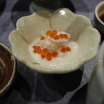 いろり庵 然 - 小鉢(トロロ芋と烏賊)