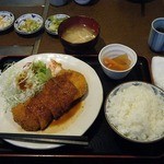 たけだ - カツ定食(ジャンボ)１７６５円