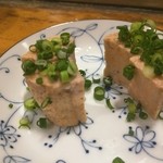 天史朗鮨 - あん肝　塩とネギで