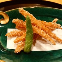 懐石料理 はし本 - 白魚のあられ揚げーこれは旨い！ー