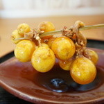 ちょうちん串・・レアで焼いてもらいました。