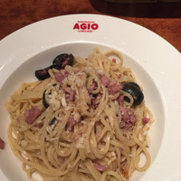 マーケットレストラン AGIO ルミネ横浜店 - イイダコとオリーブのパスタ。