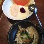 ROYAL Mirai Dining - 朝食(¥1,000) 深川めし・デザート盛り付け例