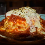 10時間オムライス専門店 ビストロ かぼちゃのNABE - 横からオムライス