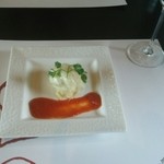 ル レーヴ - 2皿目の前菜：鱈と男爵芋のオーブン焼き