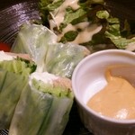 法善寺 - ツナとクリームチーズの生春巻き