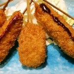 法善寺 - 串揚げ盛り合わせアップ②