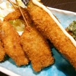 法善寺 - 串揚げ盛り合わせアップ①