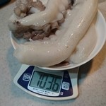 回転寿司鮮朝市 - 水タコの足２本１５００円(201603)